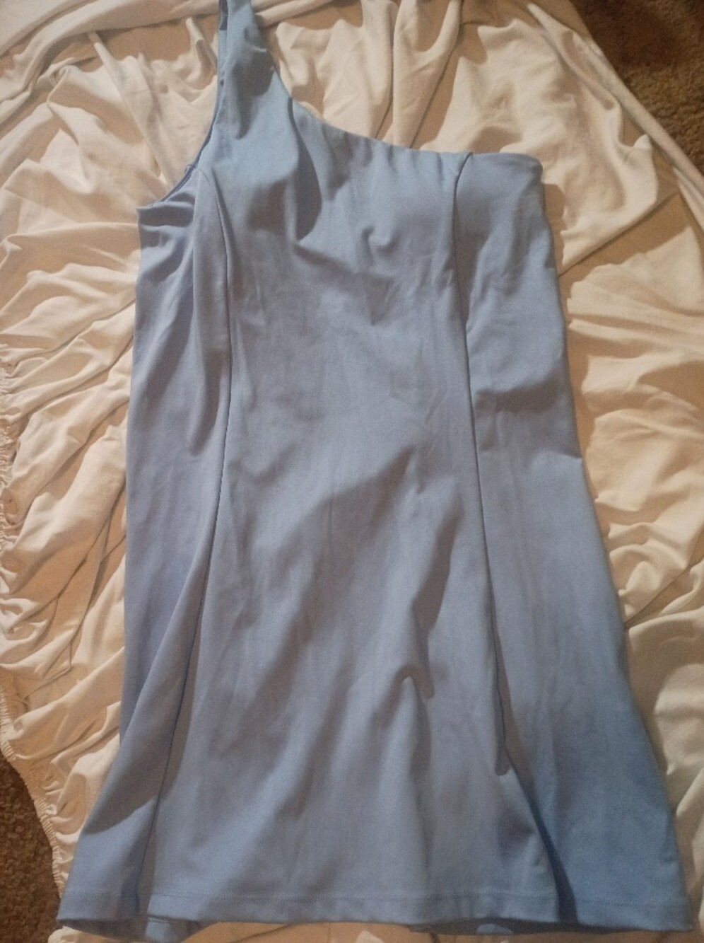 Willit Womens Athletic Dress Golf Tennis One Shoulder Built In Bra Padded Size L